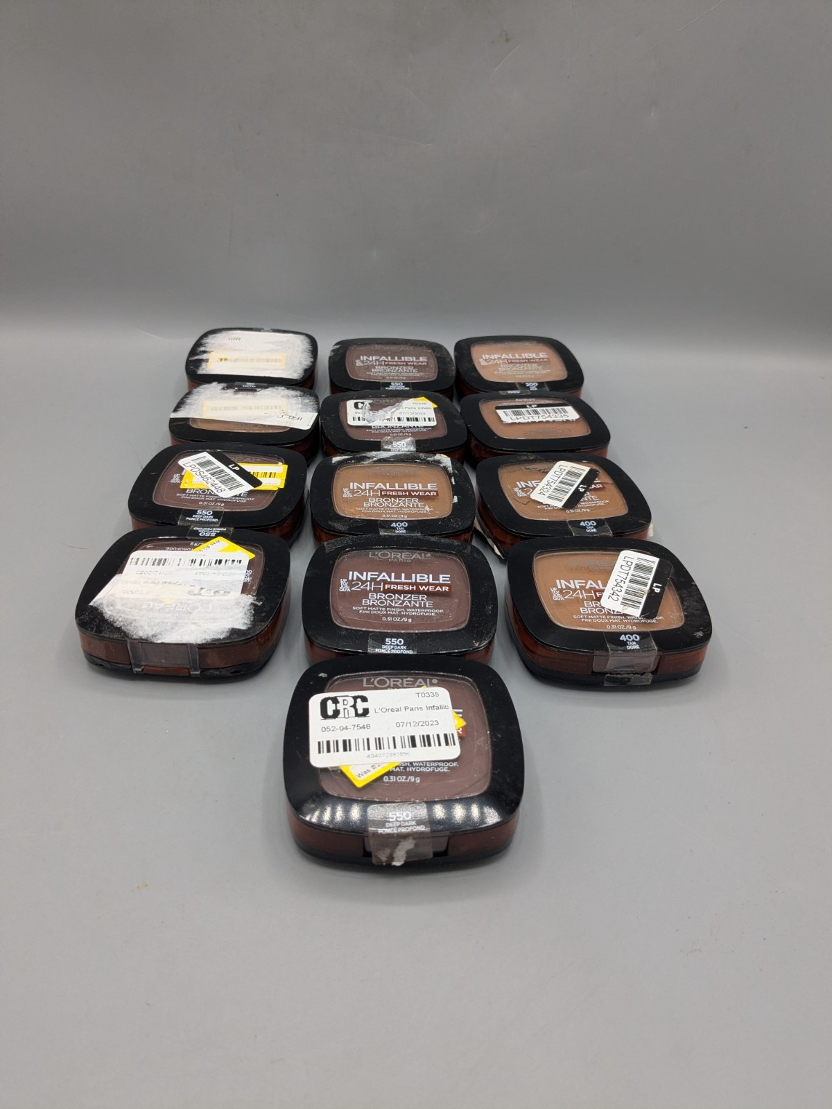 Lot Of 13 LOREAL INFALLIBLE BRONZER 550 Tan 450 Tan 400 Tan 200 Tan **READ**