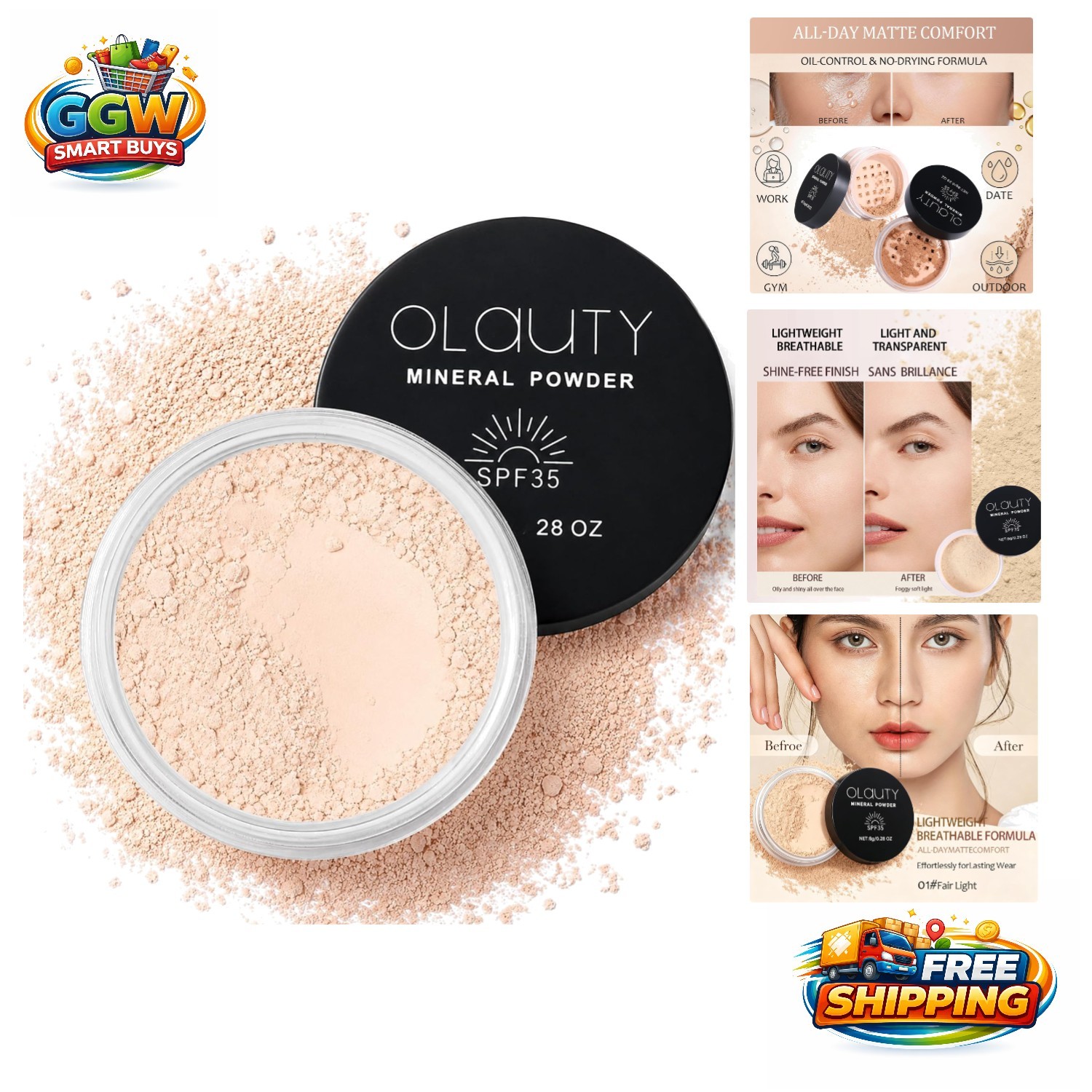 Radiant Finish Mineral Powder Foundation SPF 35 – Long-Lasting & Softening