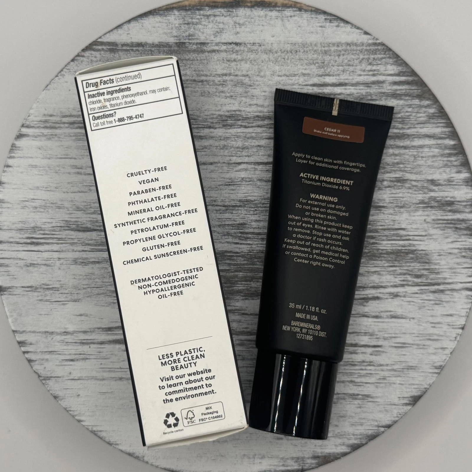 BareMinerals Complexion Rescue Matte Tinted Moisturizer 11 Cedar 1.18 oz BB 3/25