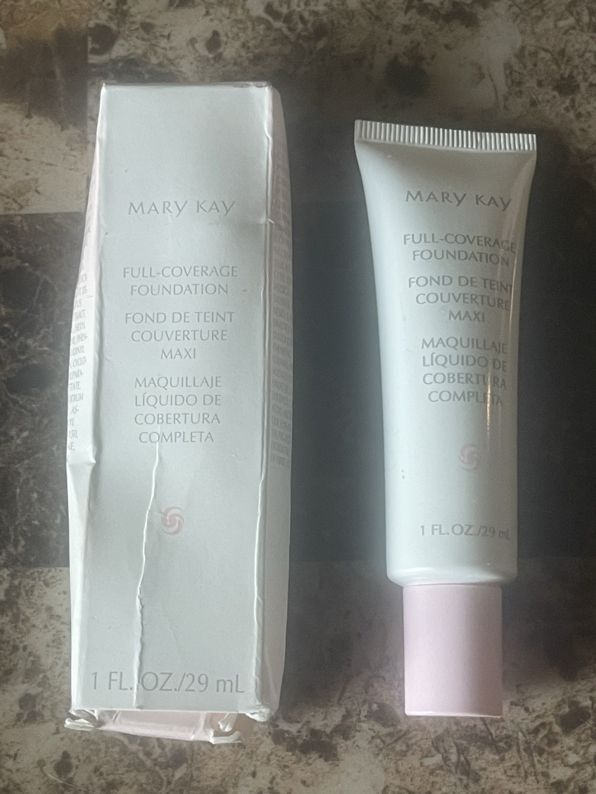 Mary Kay Full Coverage Foundation 1 Fl Oz Bronze 607 378700 Pink Cap Normal-Dry