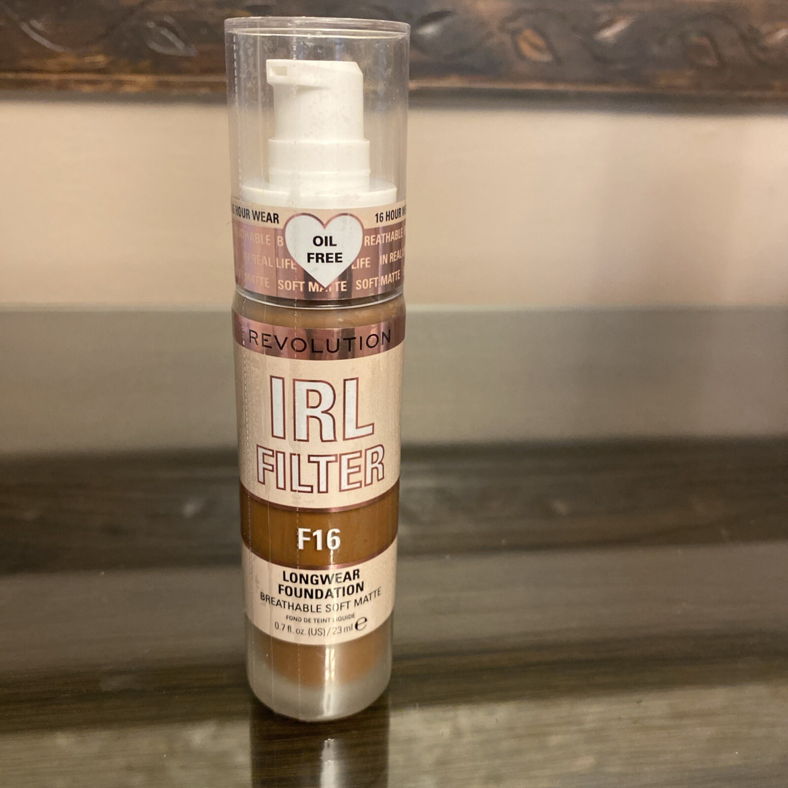 REVOLUTION- IRL FILTER Longwear Foundation- Breathable soft Matte (F16) – NEW