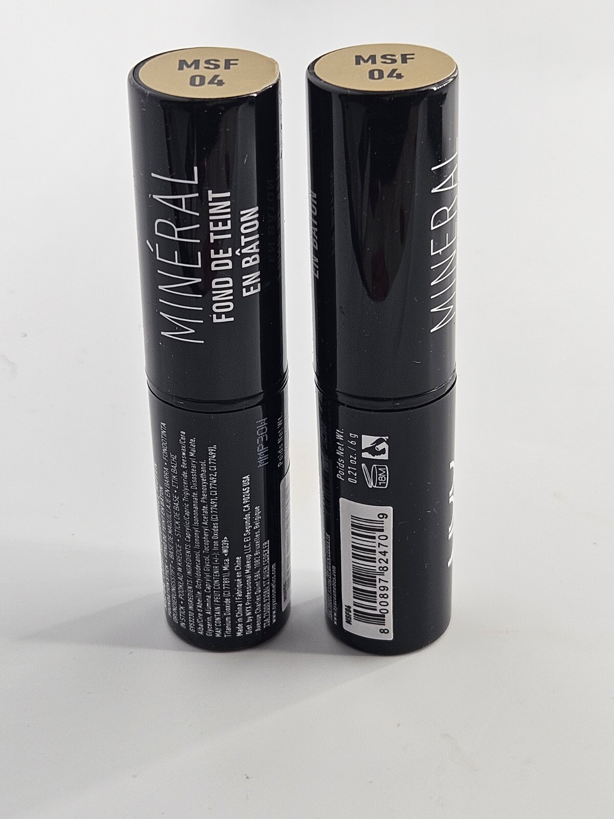 Lot of 2 NYX Mineral Stick Foundation Light Medium