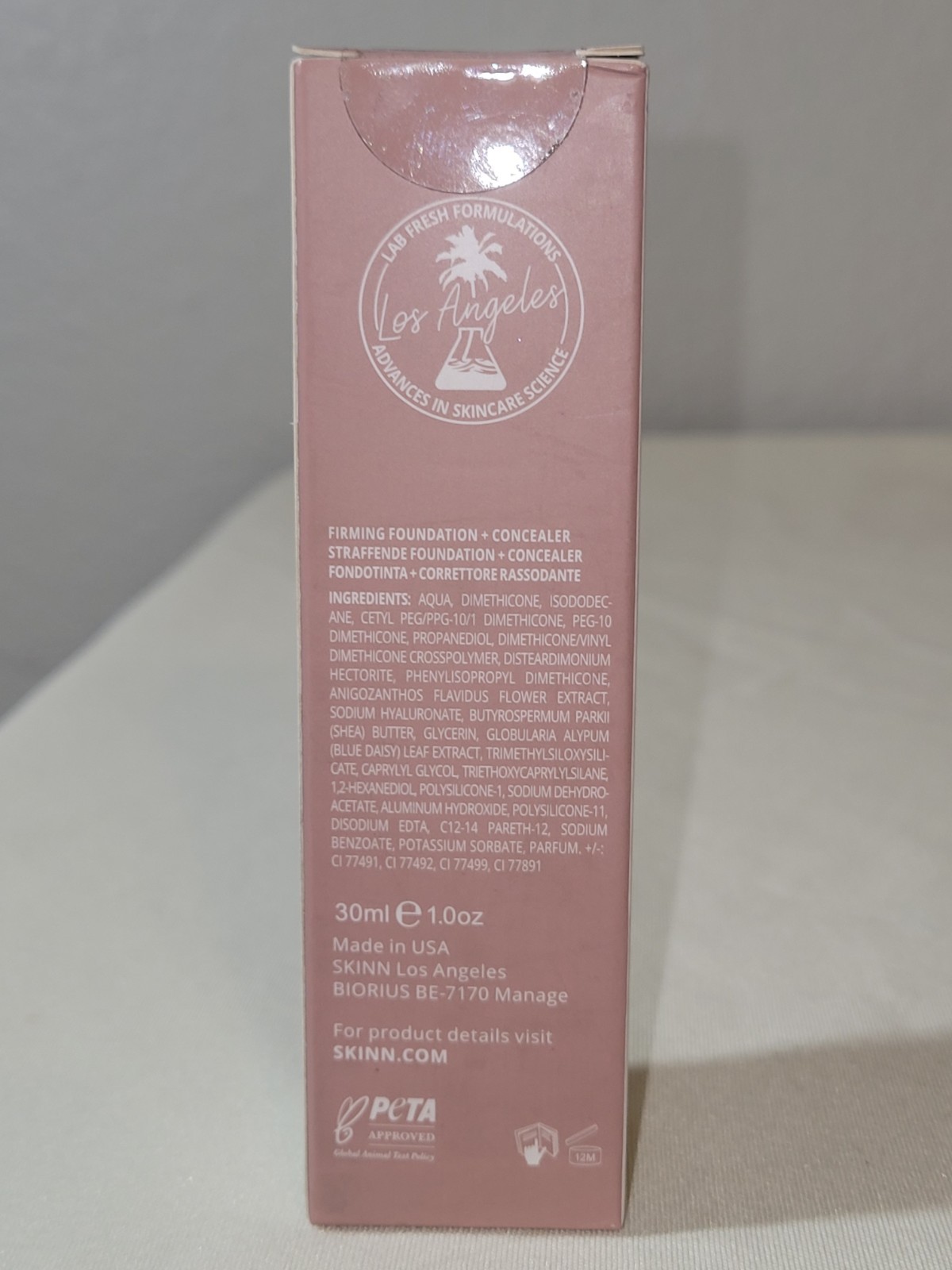 Skinn Cosmetics Scientific 7W Warm Sand Color Foundation + Concealer -1oz (30ml)