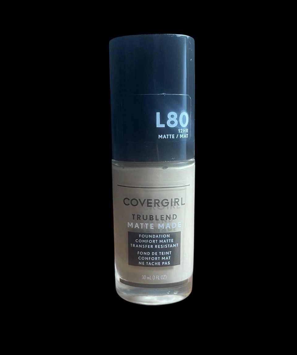 COVERGIRL TruBlend Matte Made Liquid Foundation L80 True Ivory 1 Fl Oz New
