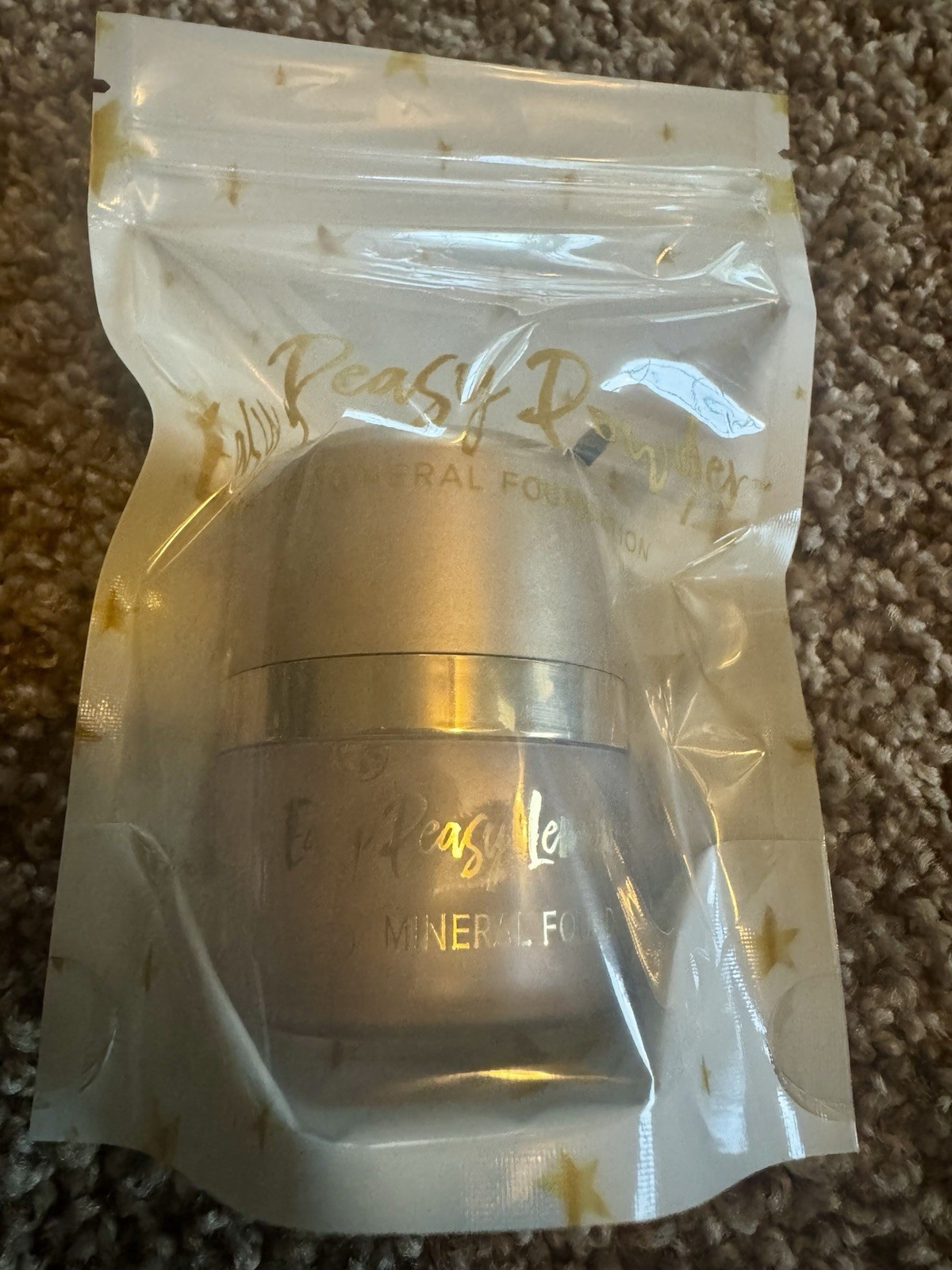 Belle Beauty Easy Peasy Powder Matte Mineral Foundation Tan 0.32 oz New/Sealed