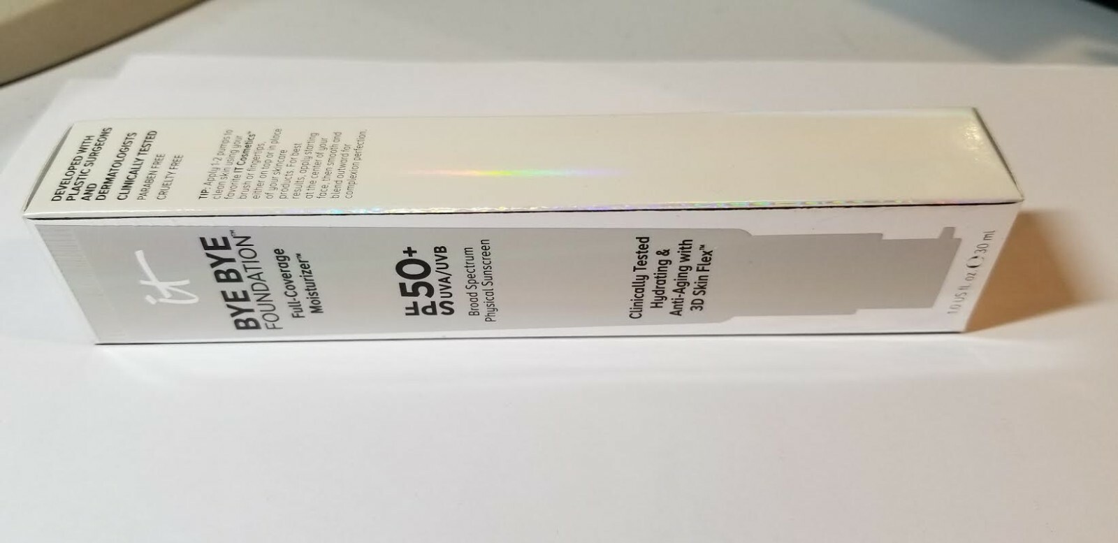 It Cosmetics Bye Bye Foundation Full Coverage Moisturizer 1.0 Oz Medium NIB