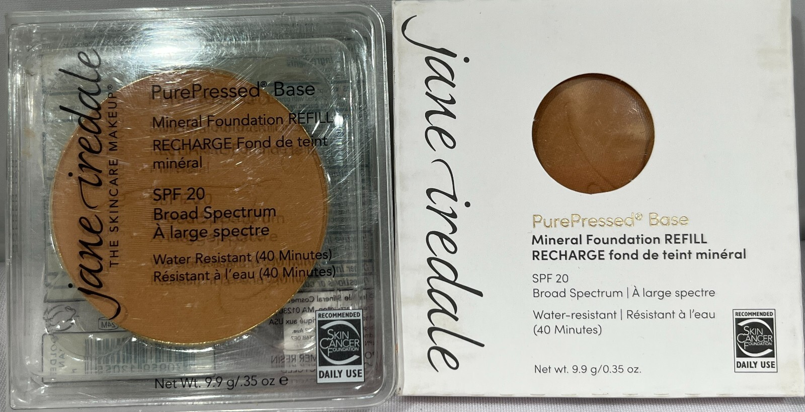 Jane Iredale PurePressed Base Mineral Foundation Refill SPF 20 – CHOOSE SHADE!