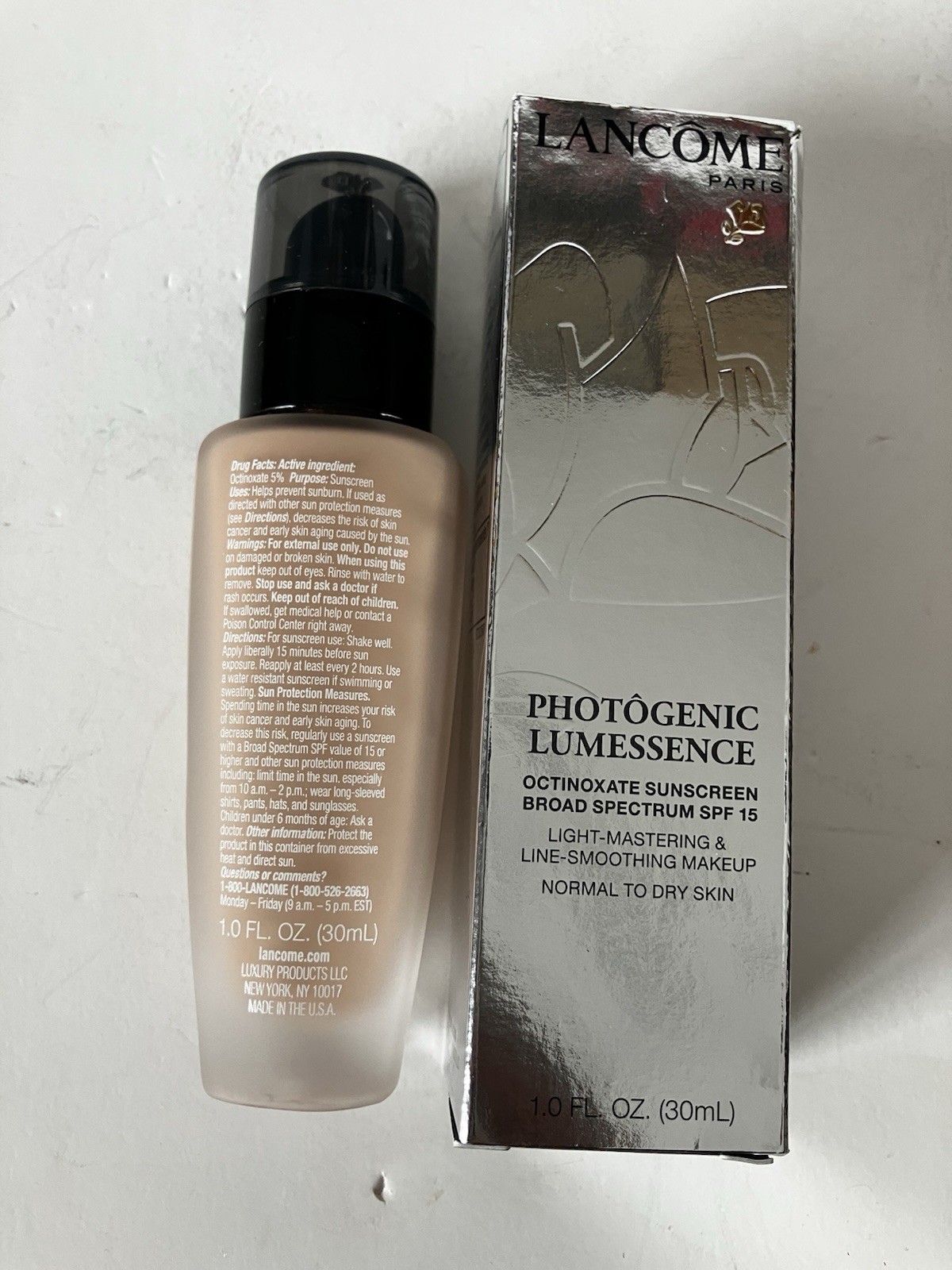 Lancome Photogenic Lumessence Light Mastering Line Smoothing Makeup SPF15 1oz