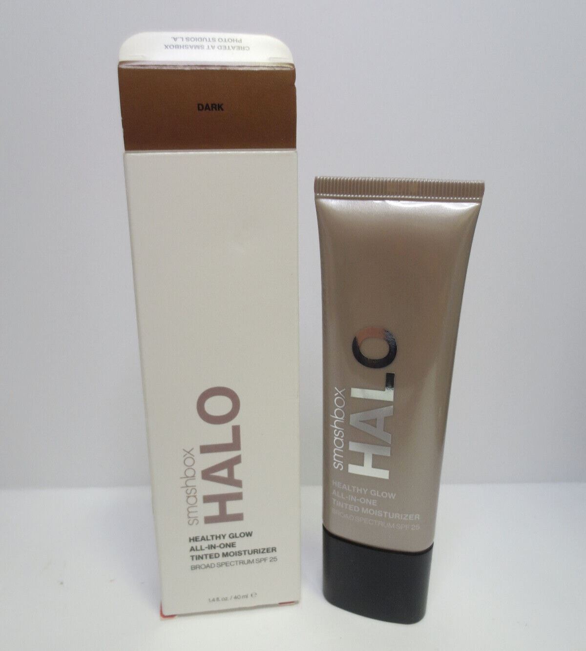 SMASHBOX HALO HEALTHY GLOW TINTED MOISTURIZER SPF 25 IN SHADE DARK 1.4OZ
