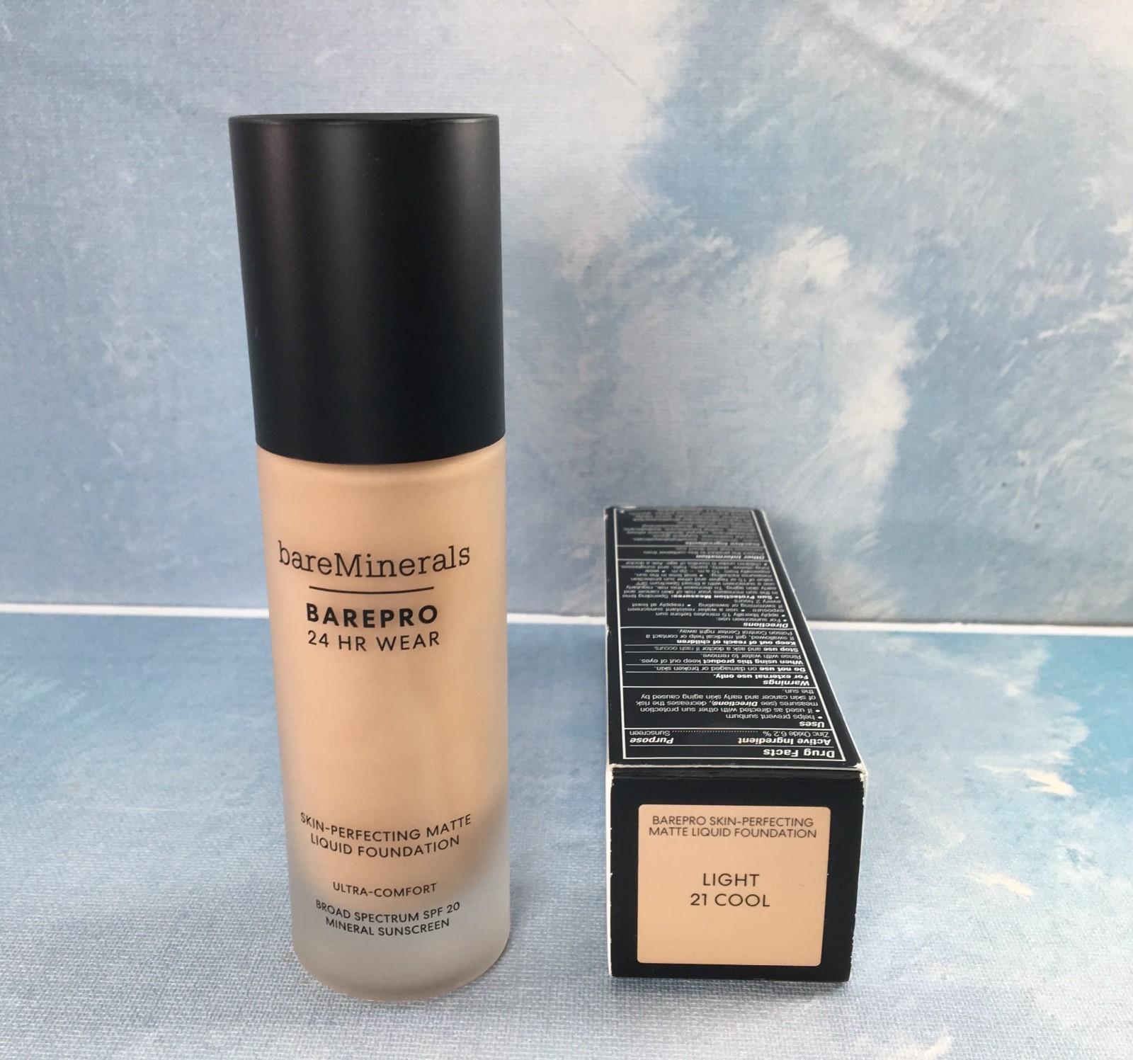 bareMinerals BarePro Liquid Foundation Light 21 Cool, 1 oz, SPF 20, 7/2026