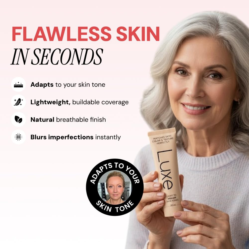 Color Changing Foundation for Women – Instantly Adapts to Your Skin Tone – Build