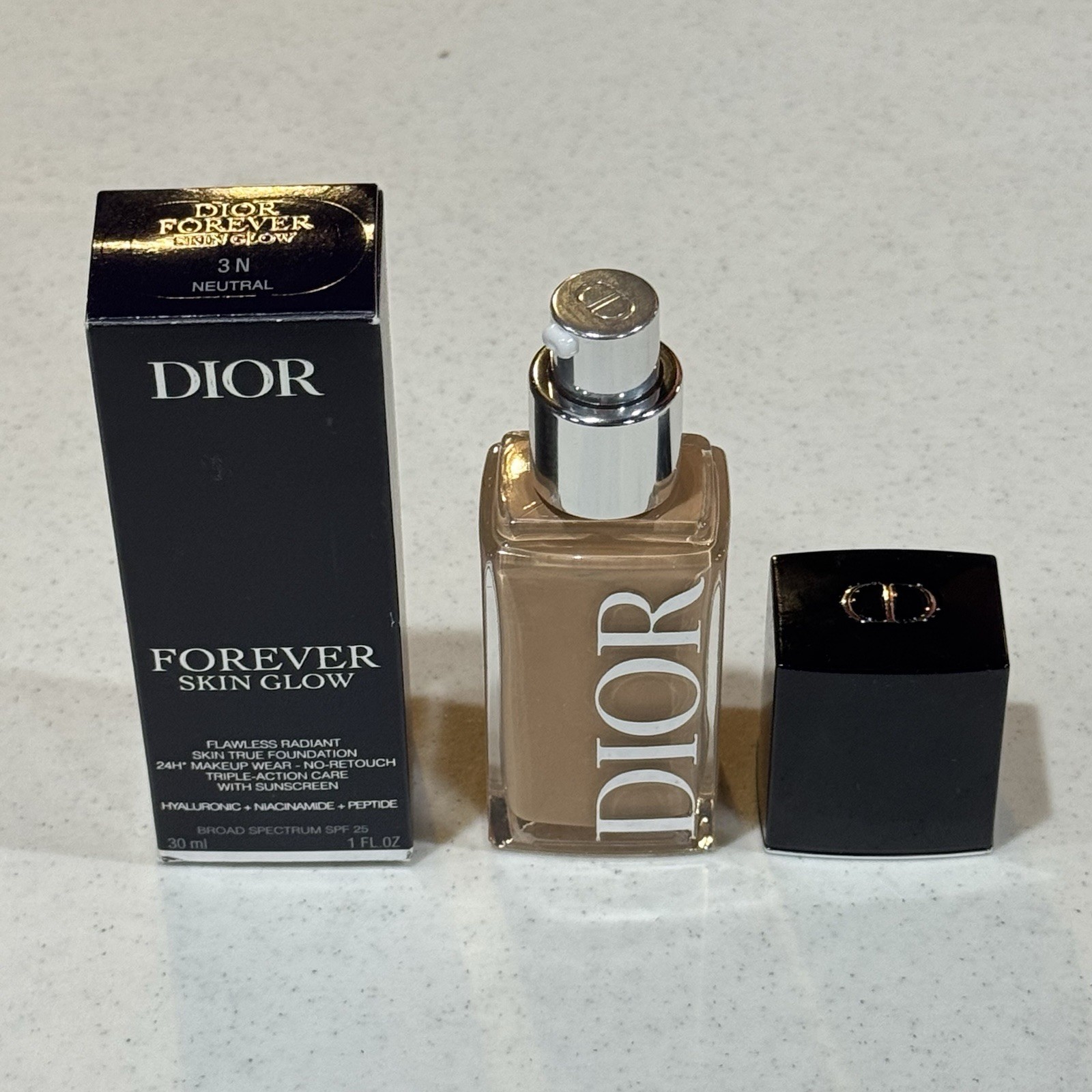 Dior Forever Skin Glow Flawless Radiant Skin True Foundation 3N NEW SPF 25