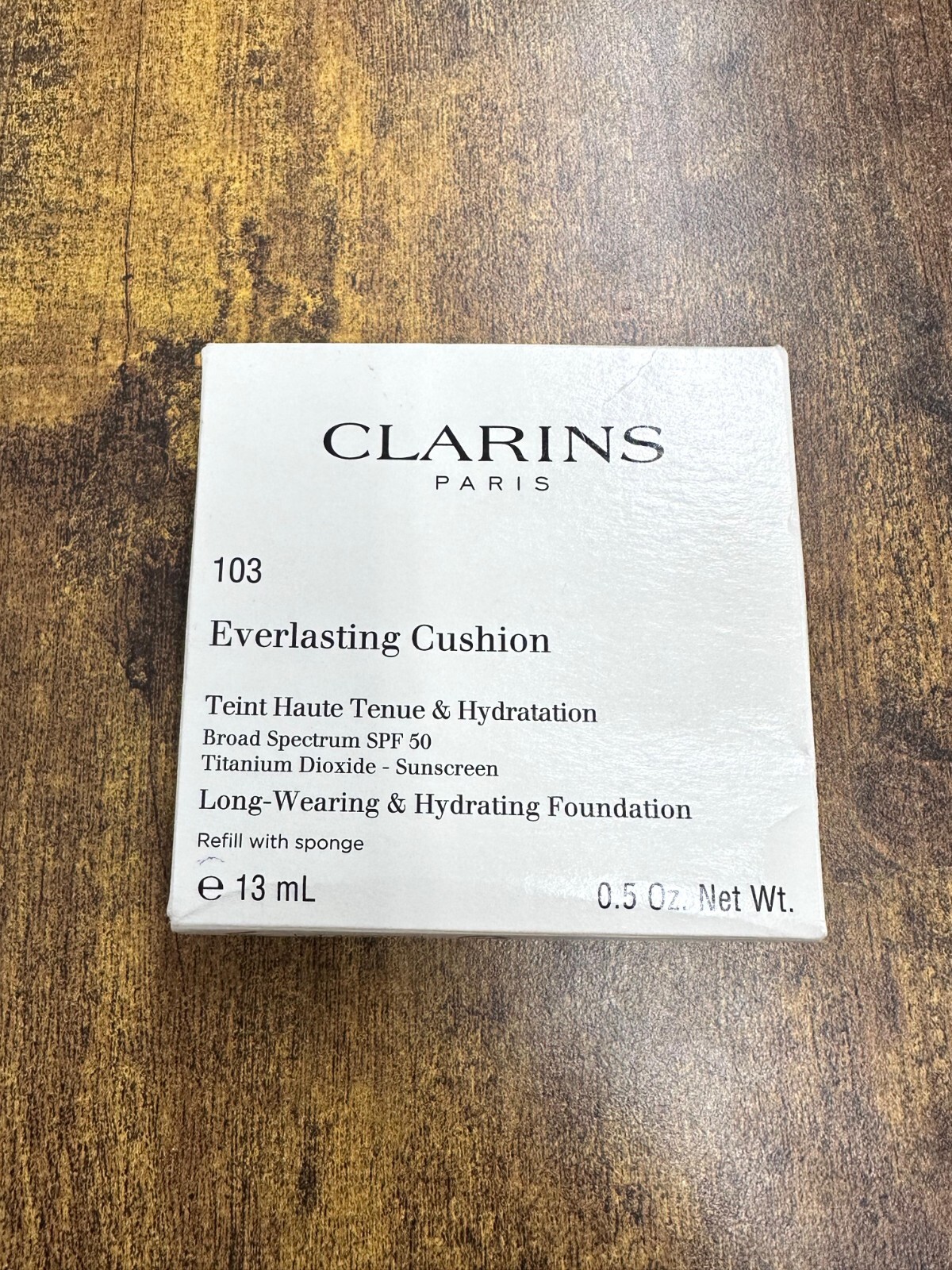 Pack Of 2 Clarins Everlasting Cushion Foundation Refill Sponge WHITE TESTER BOX