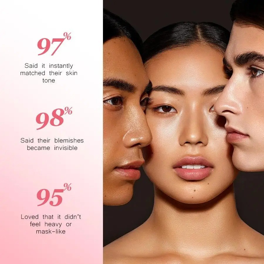 SMOOCHE Color Changing Foundation 30ml – Self Adjusting Natural Coverage Makeup