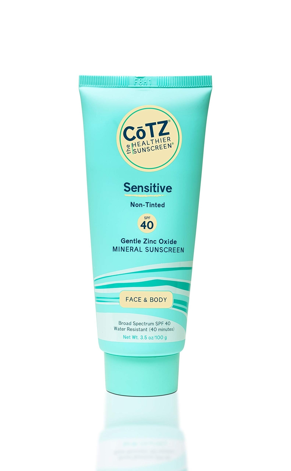 COTZ Sensitive Non-Tinted Zinc Oxide Mineral Sunscreen for Body and Face; Bro…