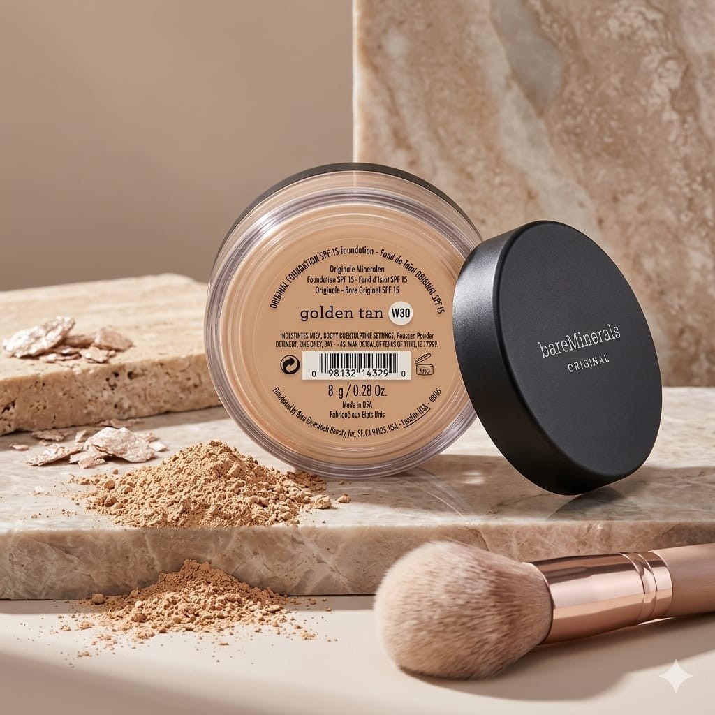 bareMinerals Golden Tan W30 Original SPF 15 Mineral Foundation Powder 8g