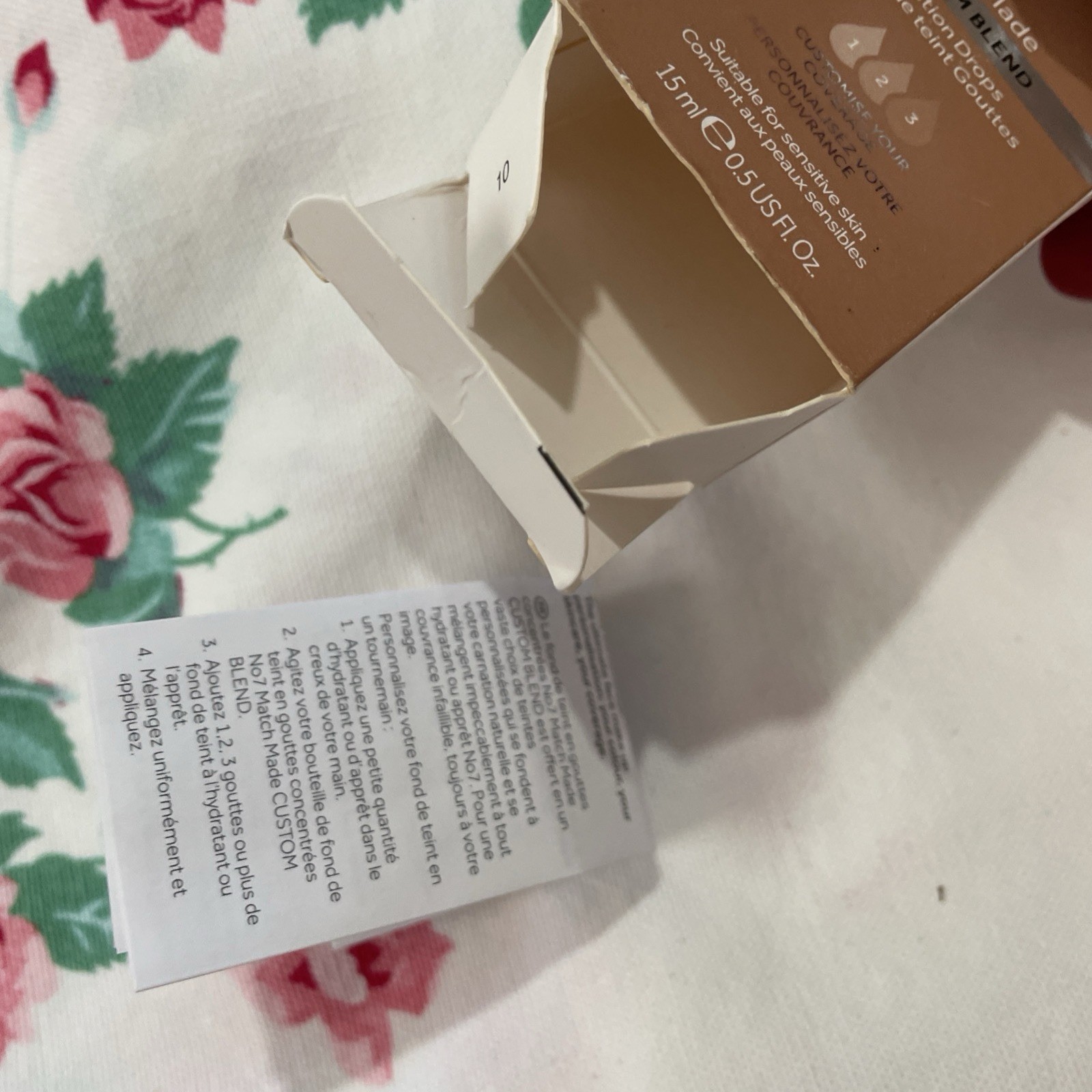 No7 WHEAT Match Made Custom Blend Foundation Drops 0.5oz Boxed VHTF