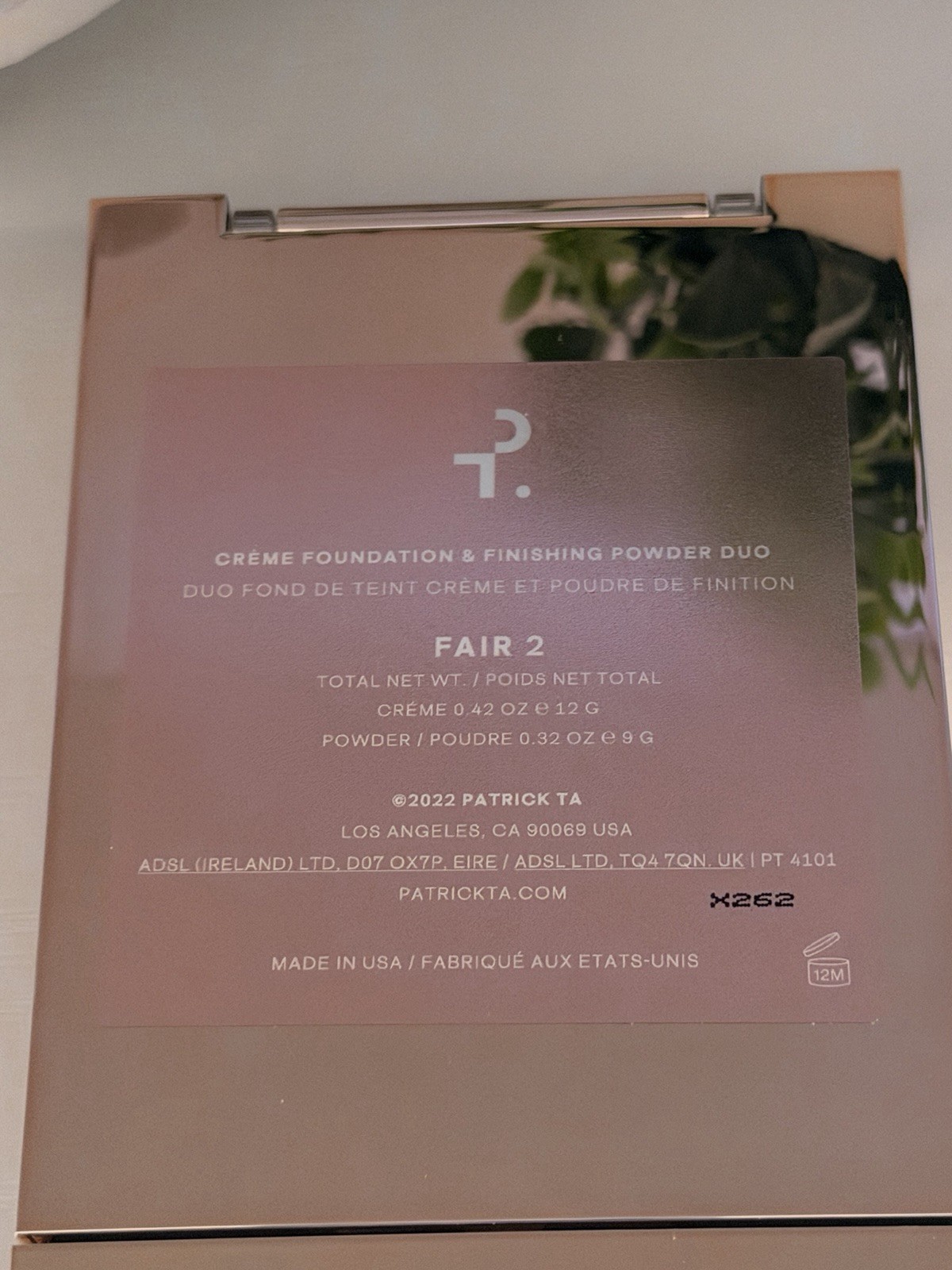 Patrick Ta Major Skin Crème Foundation & Finishing Powder Duo Fair 2 0.42 oz