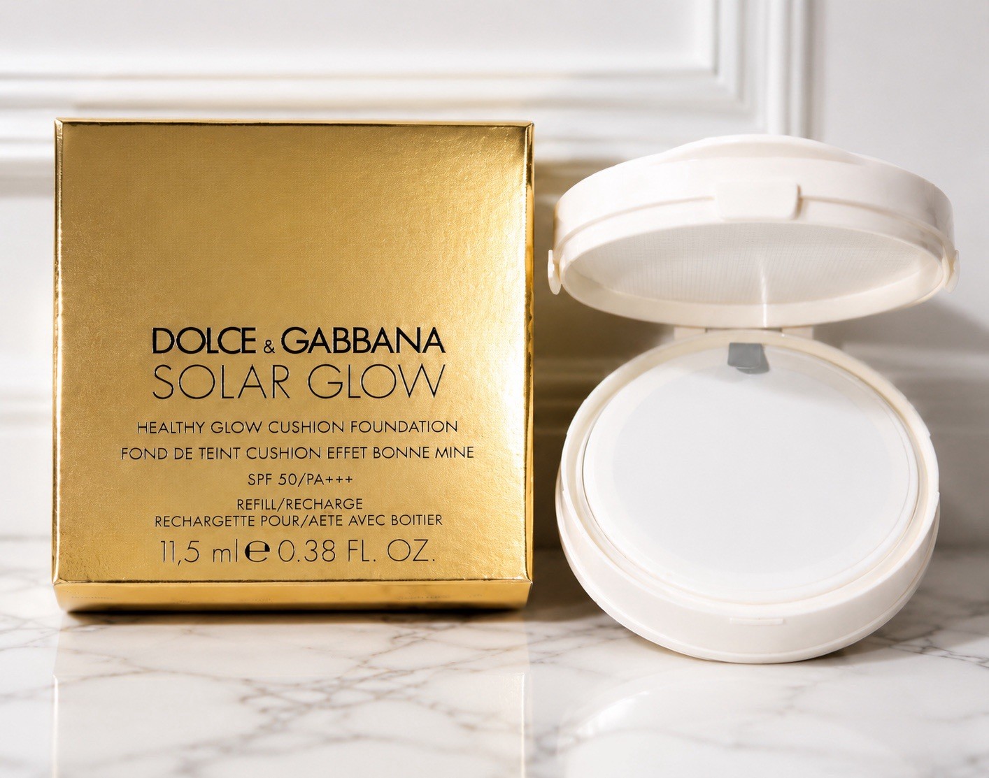 Dolce & Gabbana Solar Glow Healthy Glow Cushion Refill 120 Nude SPF50 PA+++ NIB