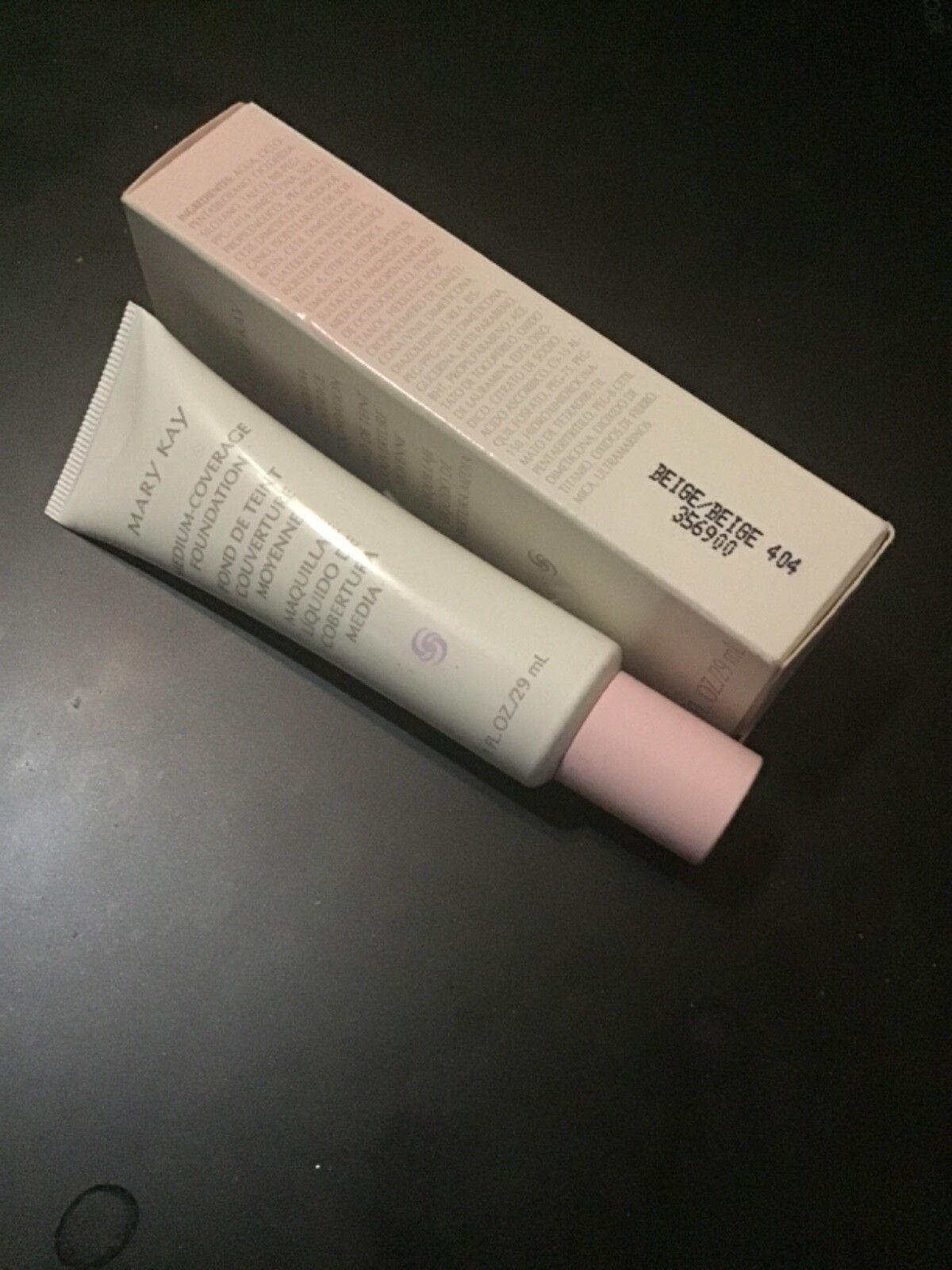 MARY KAY ~ Medium Coverage Foundation Beige 404 Pink Cap NWB HTF