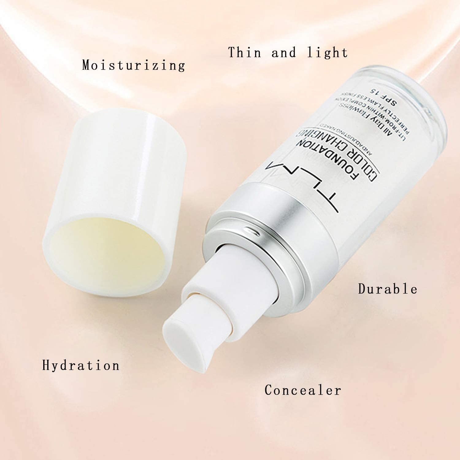 Moisturizing 30ml Color Changing Foundation with SPF 15 – Customize Your Look