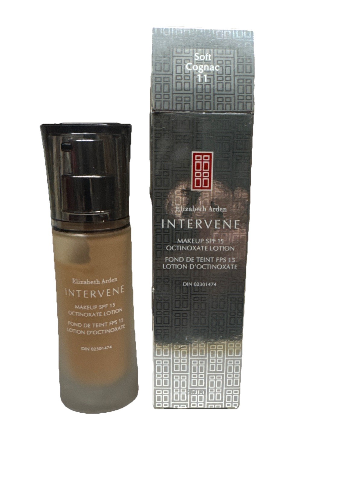 ELIZABETH ARDEN INTERVENE MAKEUP SPF 15 OCTINOXATE LOTION 1 oz. Soft Cognac 11