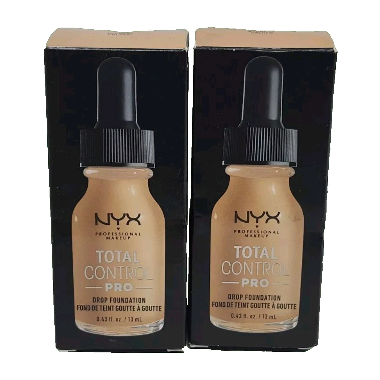 Lot of 2 NYX Professional Makeup Total Control Pro Drop Foundation Golden
