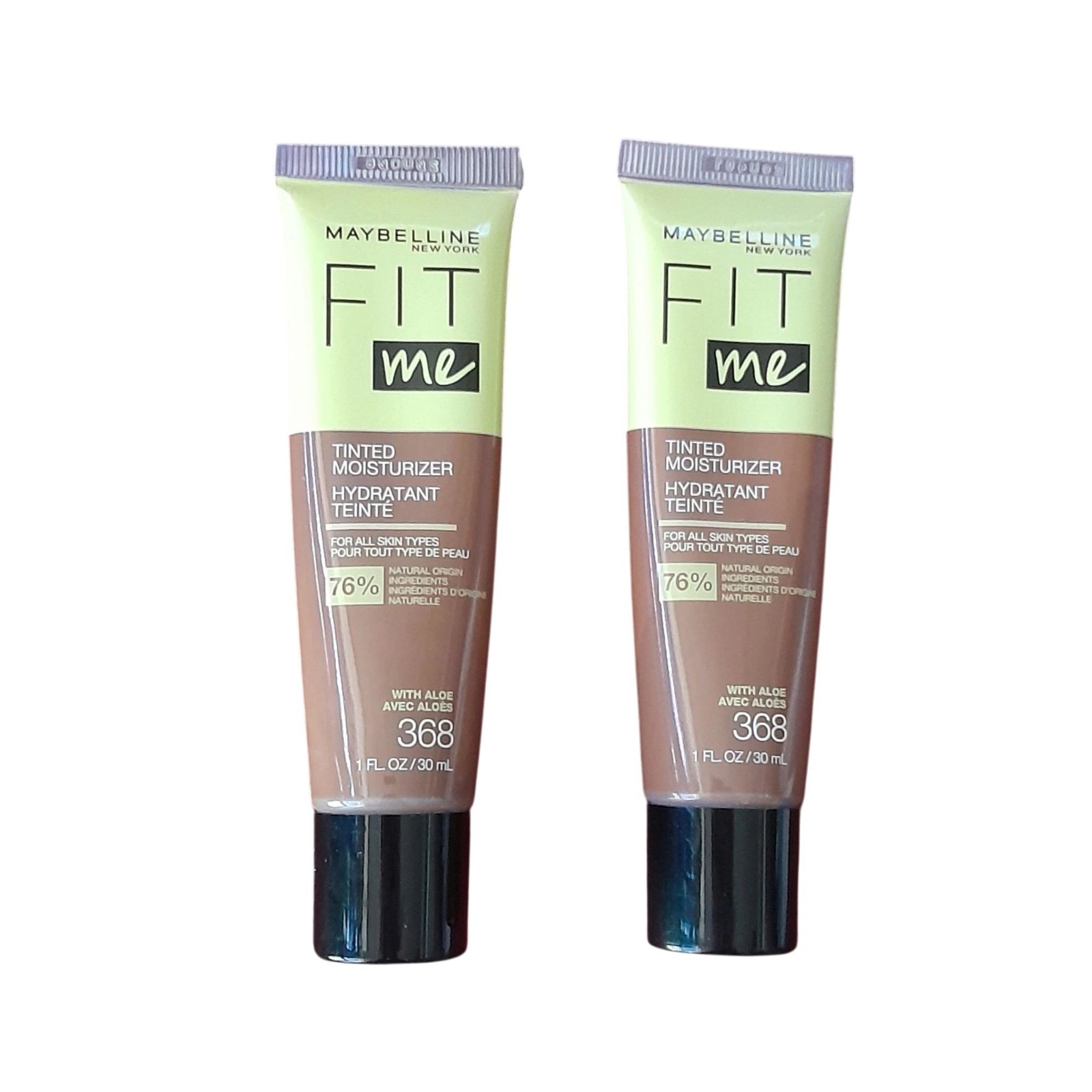 Maybelline Fit Me Tinted Moisturizer w/ Aloe Shade 368 NEW 2 Pack