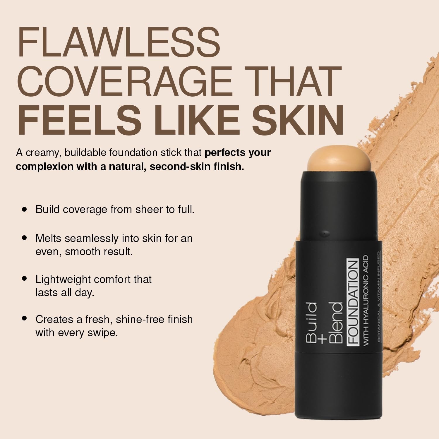 Comforting Medium Coverage Foundation Stick – Natural Beige for Oily Skin Types