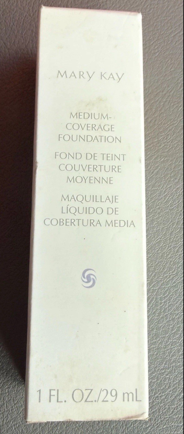 Mary Kay Medium Coverage Foundation Ivory 100 Normal To Oily Pink Cap 355200