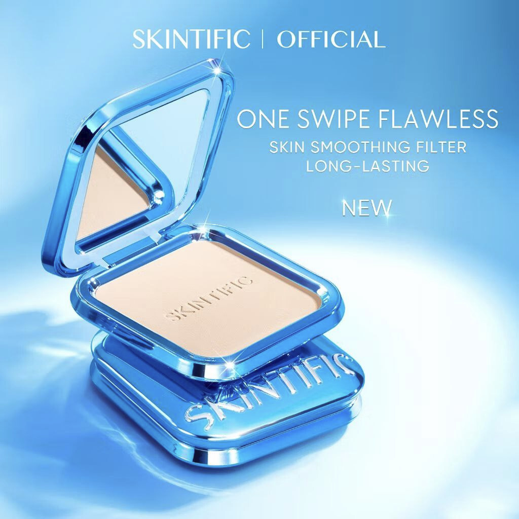 SKINTIFIC Ultra Cover Powder Foundation Full Coverage Lightweight Concealer (9g)