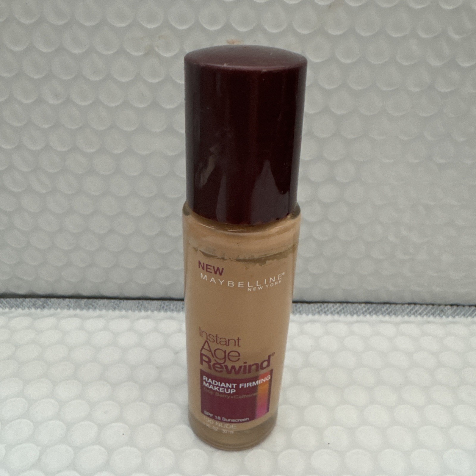 Maybelline Instant Age Rewind Radiant Firming Liquid Foundation #190 Nude RARE