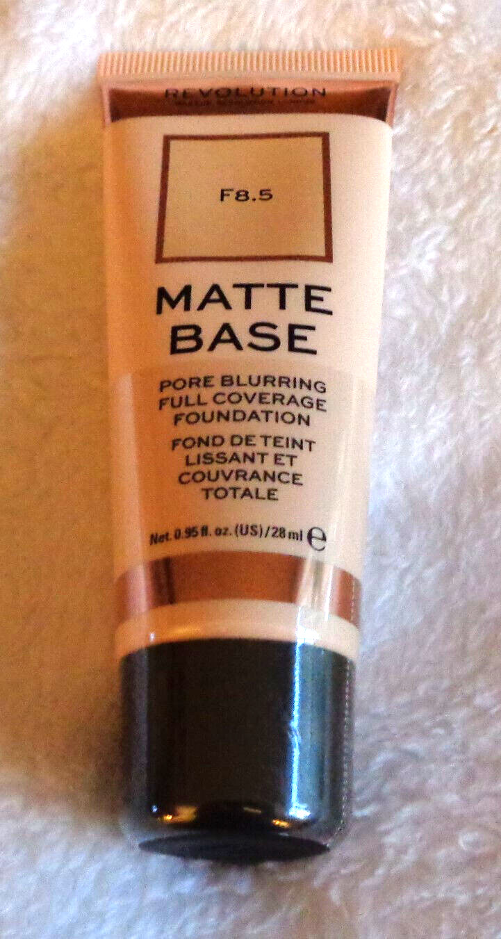 New Revolution Matte Base Full Coverage Foundation F8.5 0.95fl oz/28ml