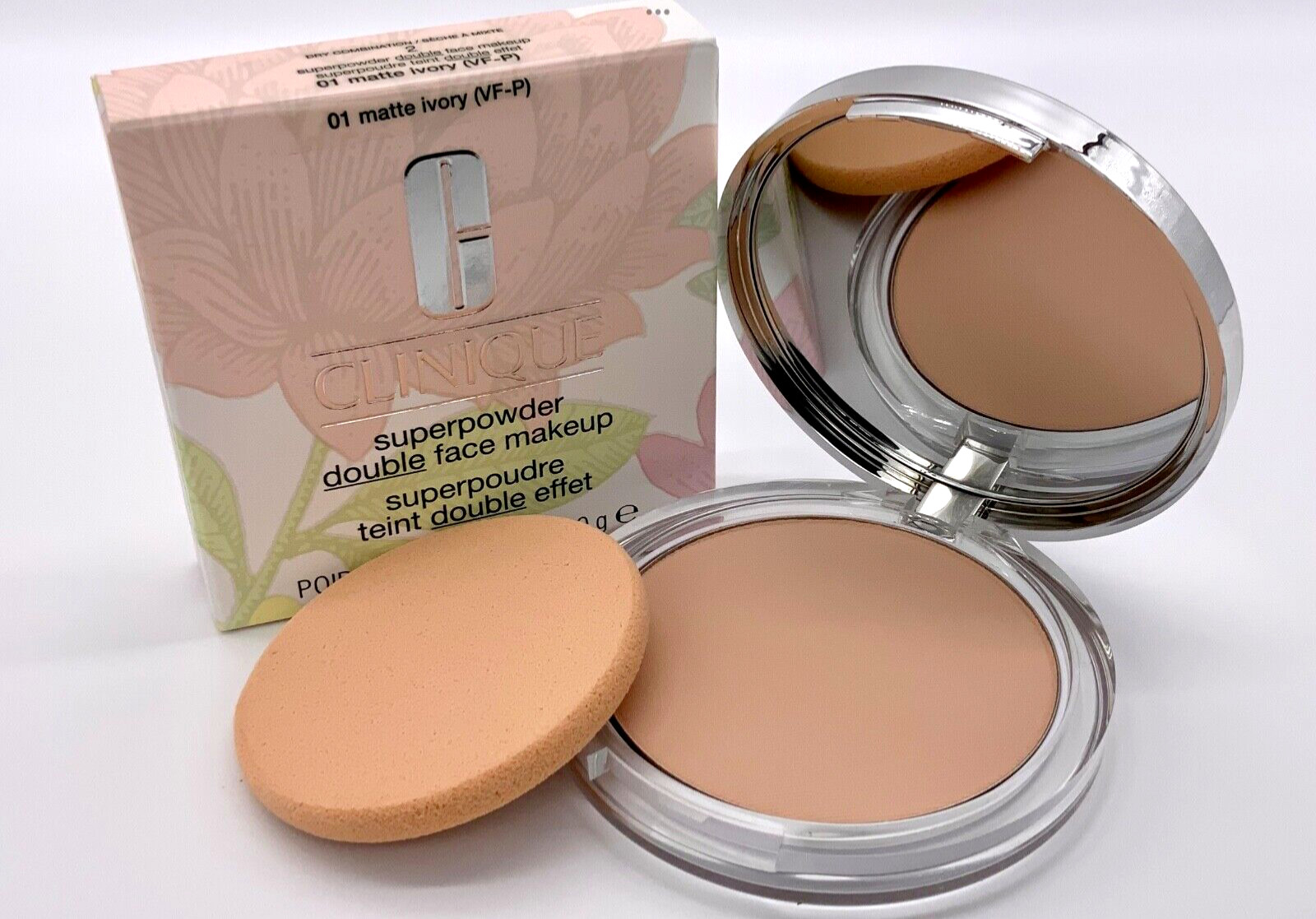 Clinique Superpowder Double Face Makeup Foundation 01 Matte Ivory (VF-P) 0.35OZ