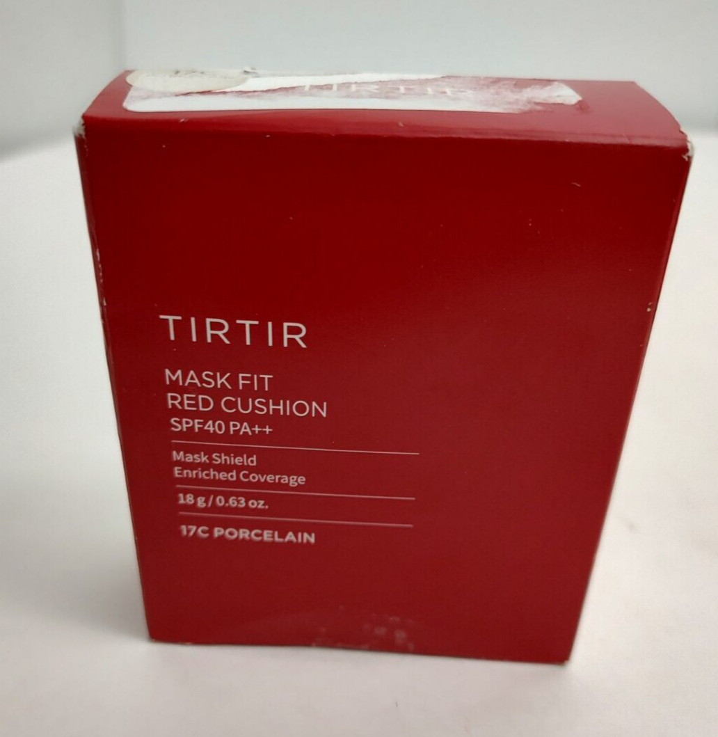 TIRTIR Mask Fit Red Cushion 18g 17C PORCELAIN SPF40 PA++ Mask Shield Sealed