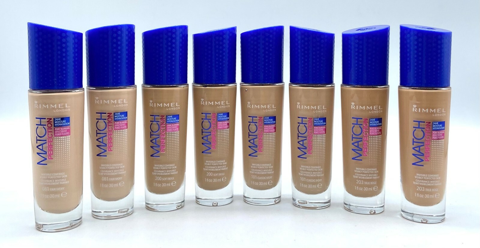 2 PACK – Rimmel London Match Perfection Foundation 1.0 oz – CHOOSE COLOR