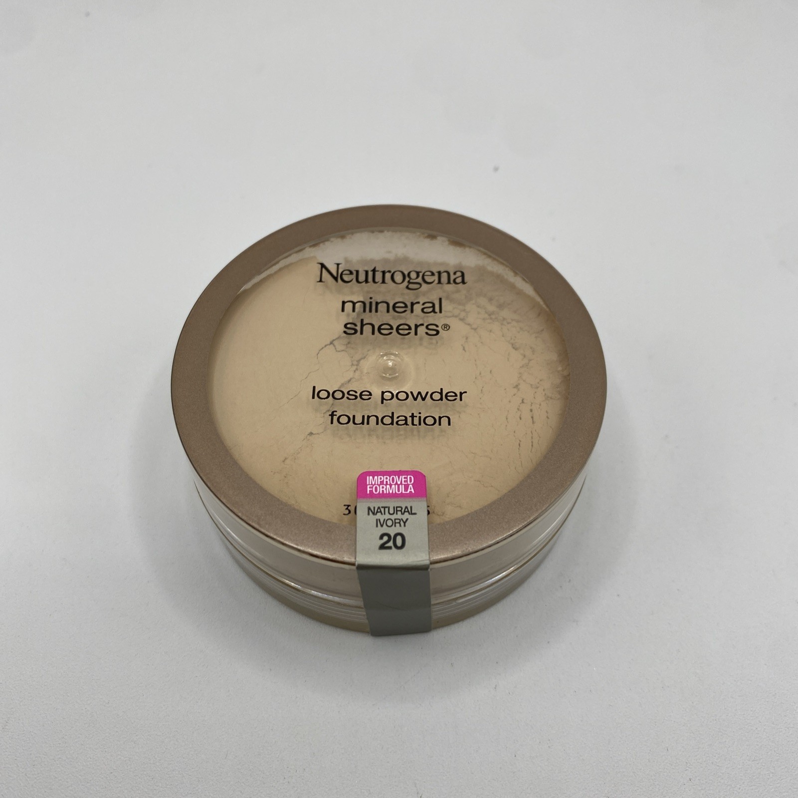 Neutrogena Mineral Sheers Loose Powder Foundation #20 Natural Ivory New SEALED