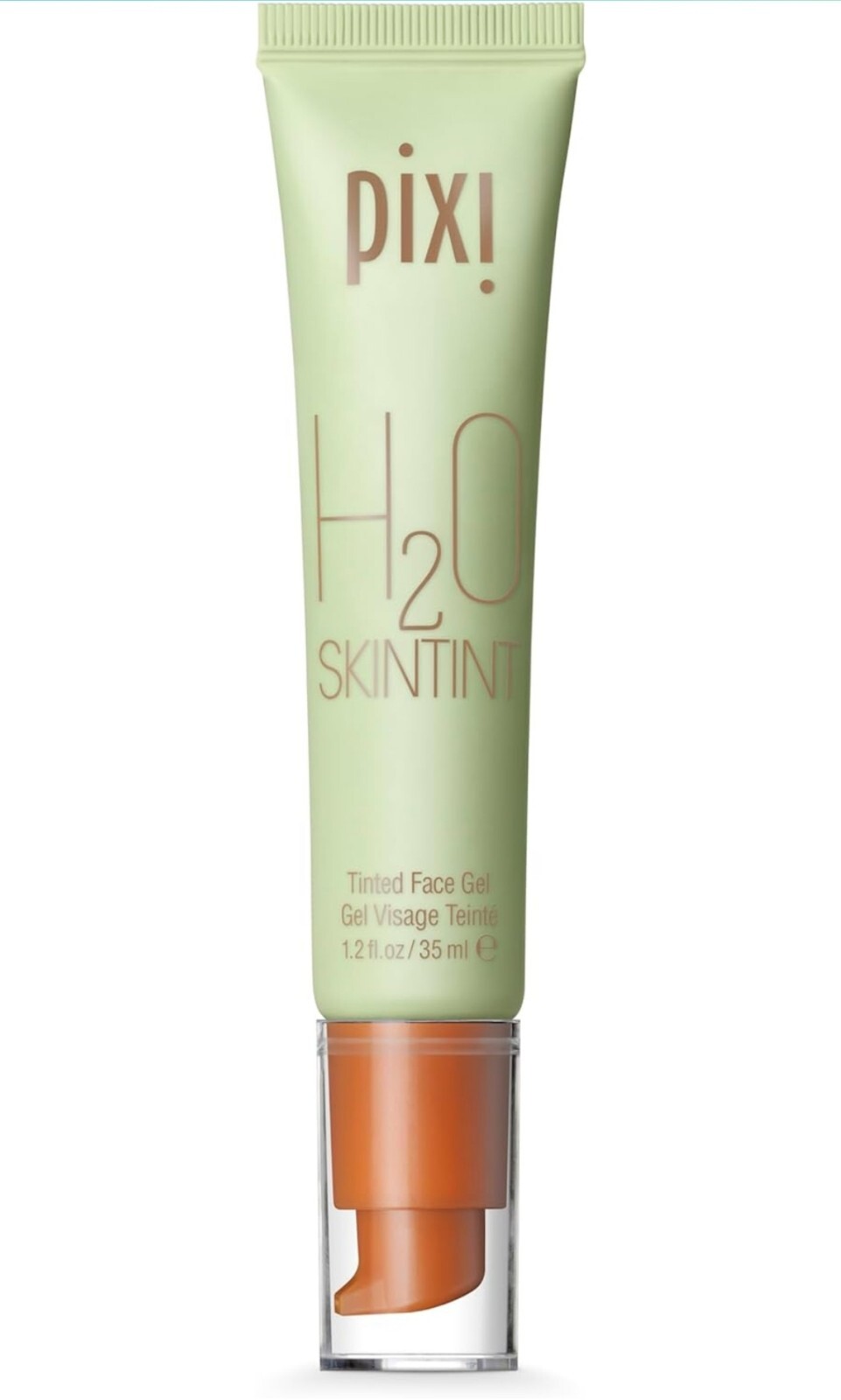 Pixi Beauty H2O SkinTint Tinted Face Gel, 1.2 fl oz / 35 ml, Cinnamon