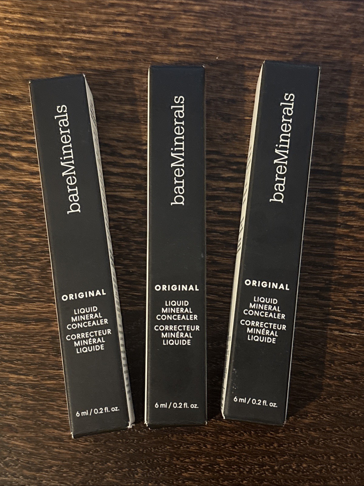 *LOT Of 3* bareMinerals Original Liquid Concealer Deep 6C 0.2 oz NIB
