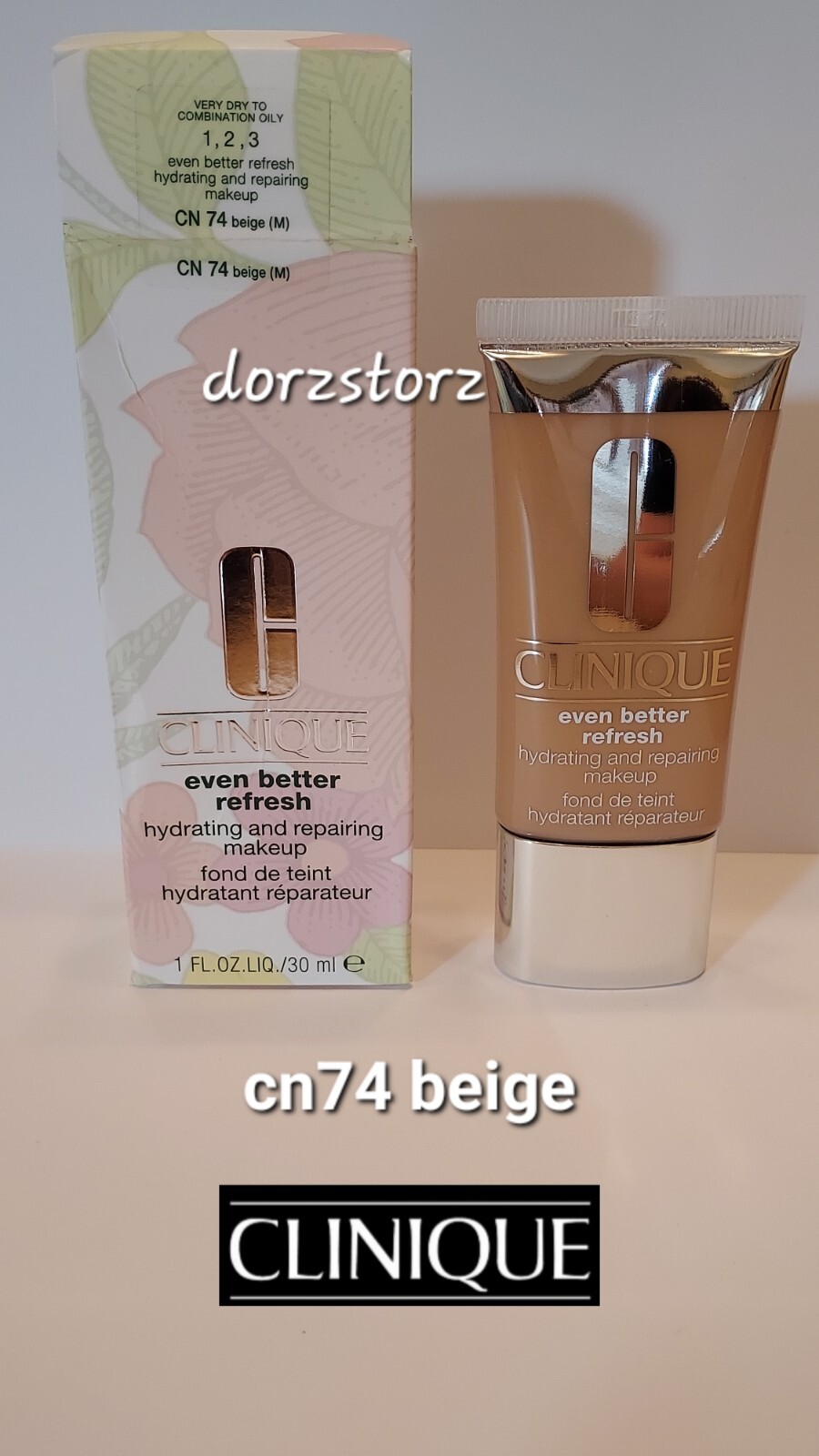 CLINIQUE Even Better Refresh Hydrating and Repairing Makeup *CN74 BEIGE*/ 1 oz