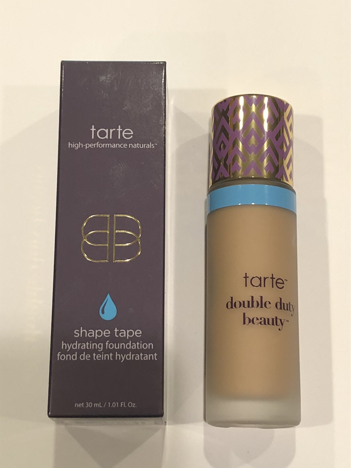 Tarte Shape Tape Hydrating Foundation Medium Tan Beige 1.01oz 30ml 12m New w/Box