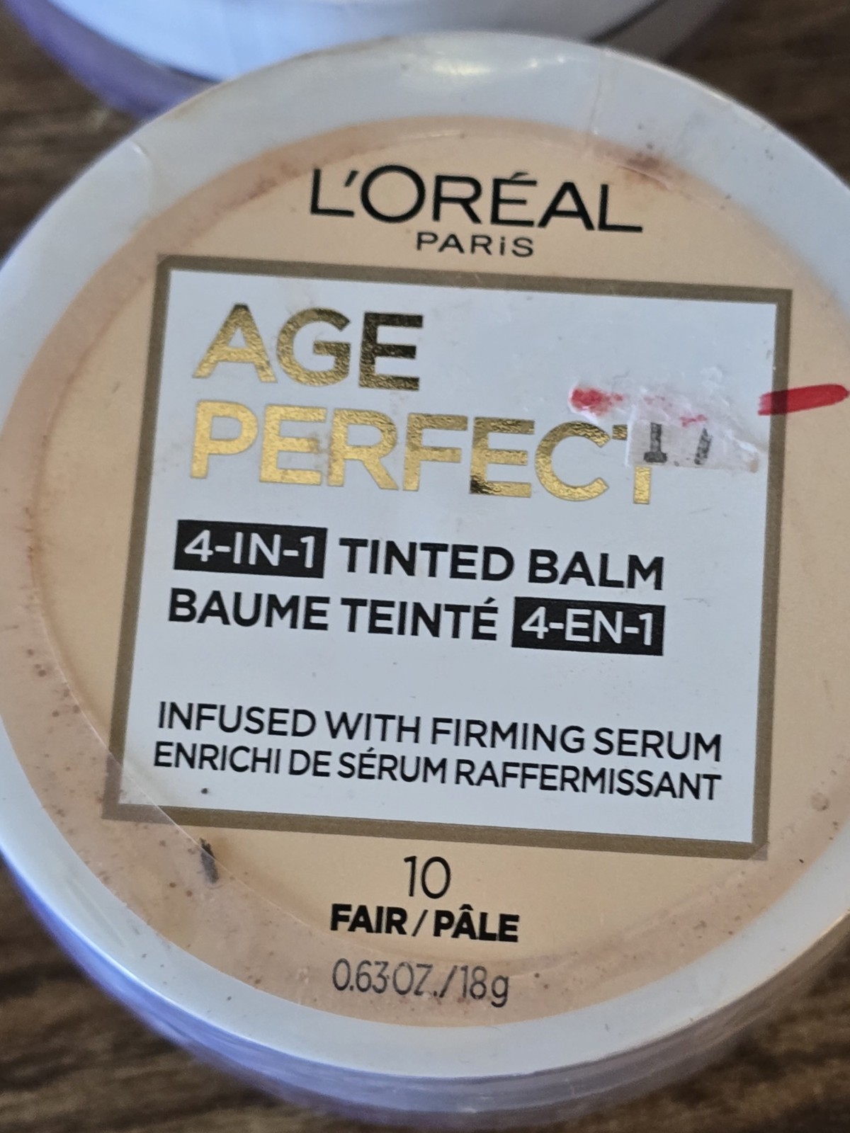 L’Oreal Paris Age Perfect 4-in-1 Tinted Balm FAIR 10 Firming Serum 0.63 oz