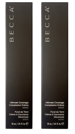 Becca Ultimate Coverage Complexion Creme, Mink, 1 Oz (2 Pack)