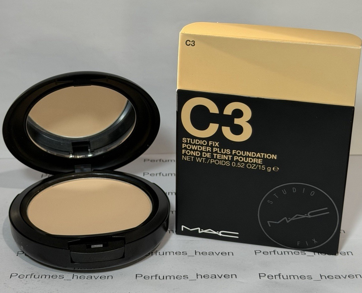 Mac Studio Fix Powder Plus Foundation C3 – Full Size 0.52 oz. / 15 g New