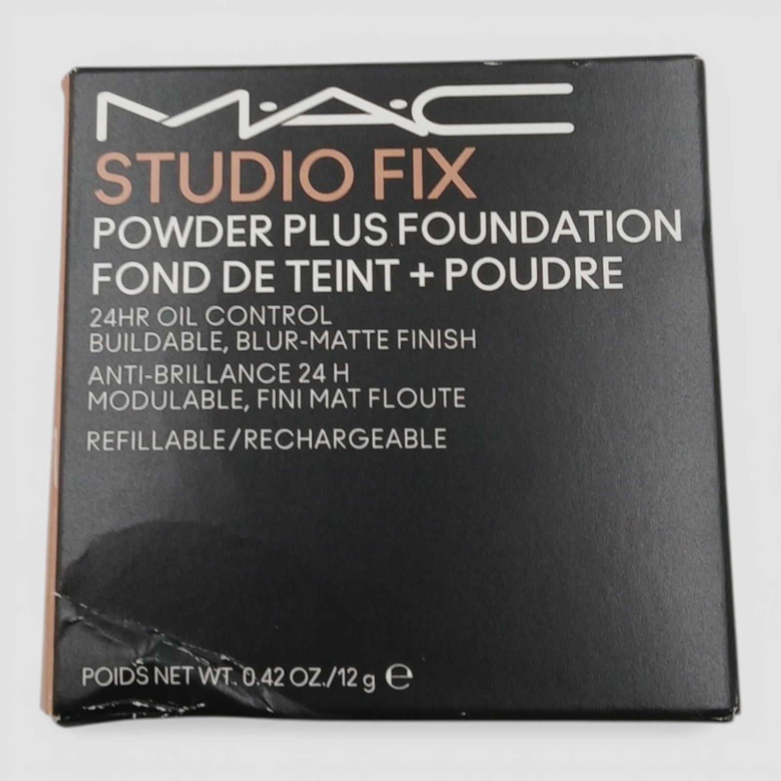 M.A.C. Studio Fix Powder Plus Foundation Shade NW20 Net wt. 0.42 Oz. / 12 g.