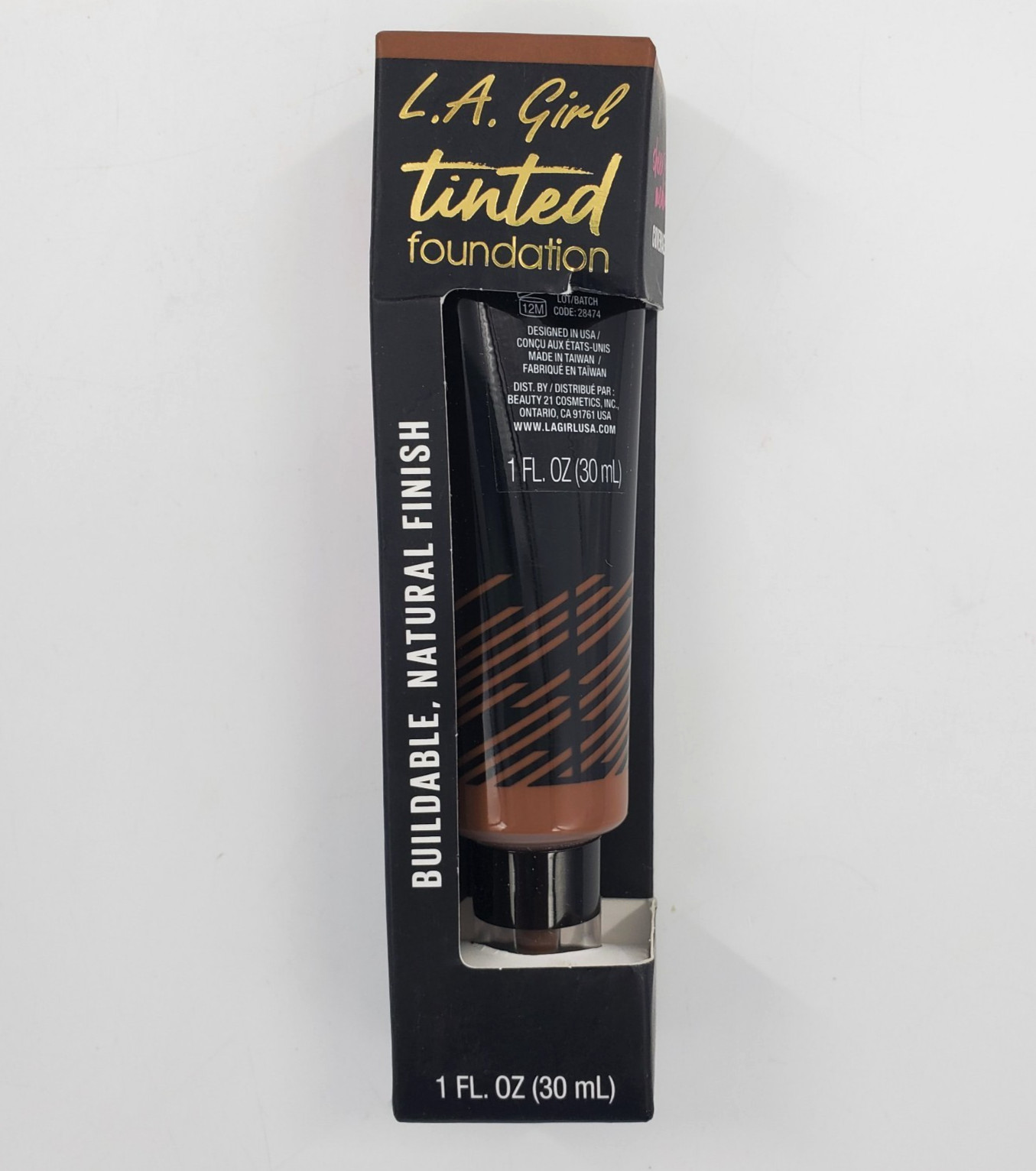 L.A. Girl Tinted Foundation Warm Sienna GLM768 New in Box