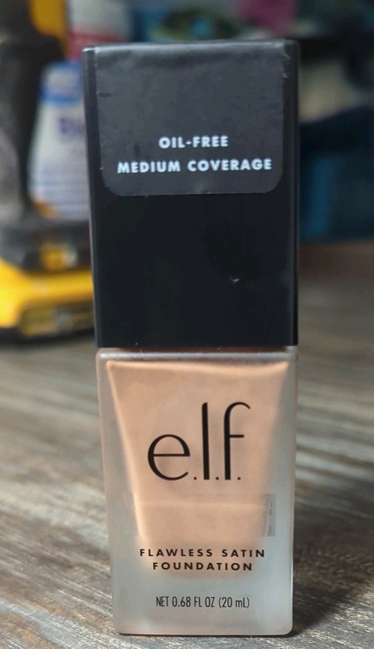 e.l.f. Flawless Satin Foundation, Caramel, 0.68 fl oz