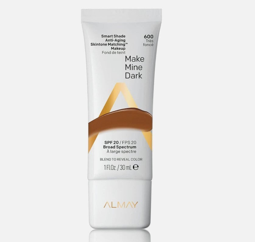 Almay Smart Shade Anti-Aging Skin Tone, Make Mine Dark, 600 Tres Fonce, 1 oz