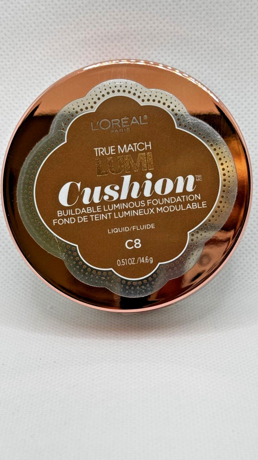 L’OREAL PARIS True Match Lumi Cushion buildable Luminous Foundation C8 Cocoa