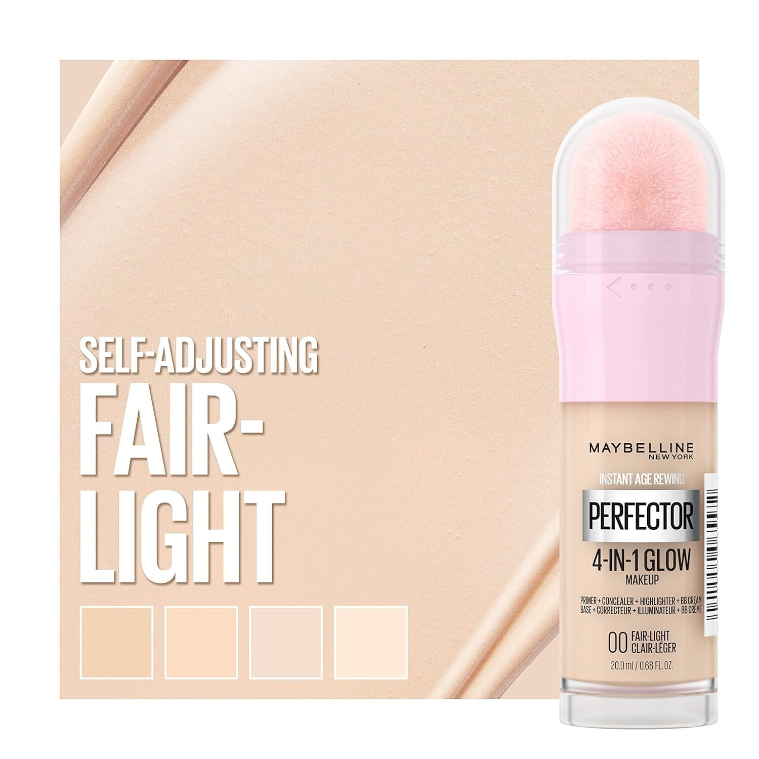 MAYBELLINE Instant Age Rewind Perfector 4 in 1 Glow Makeup FAIR LIGHT 00